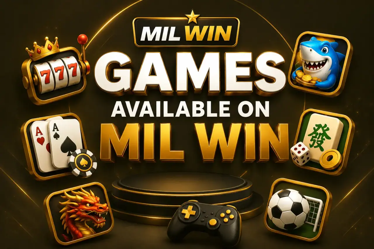 Game category icons including a slot machine, playing cards, dice, a football and a controller